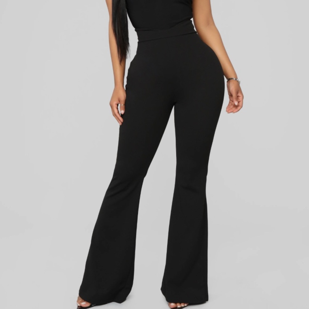 Flared High Waisted Dress Pants